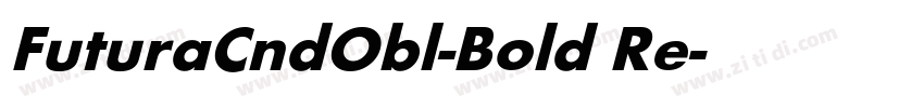 FuturaCndObl-Bold Re字体转换
